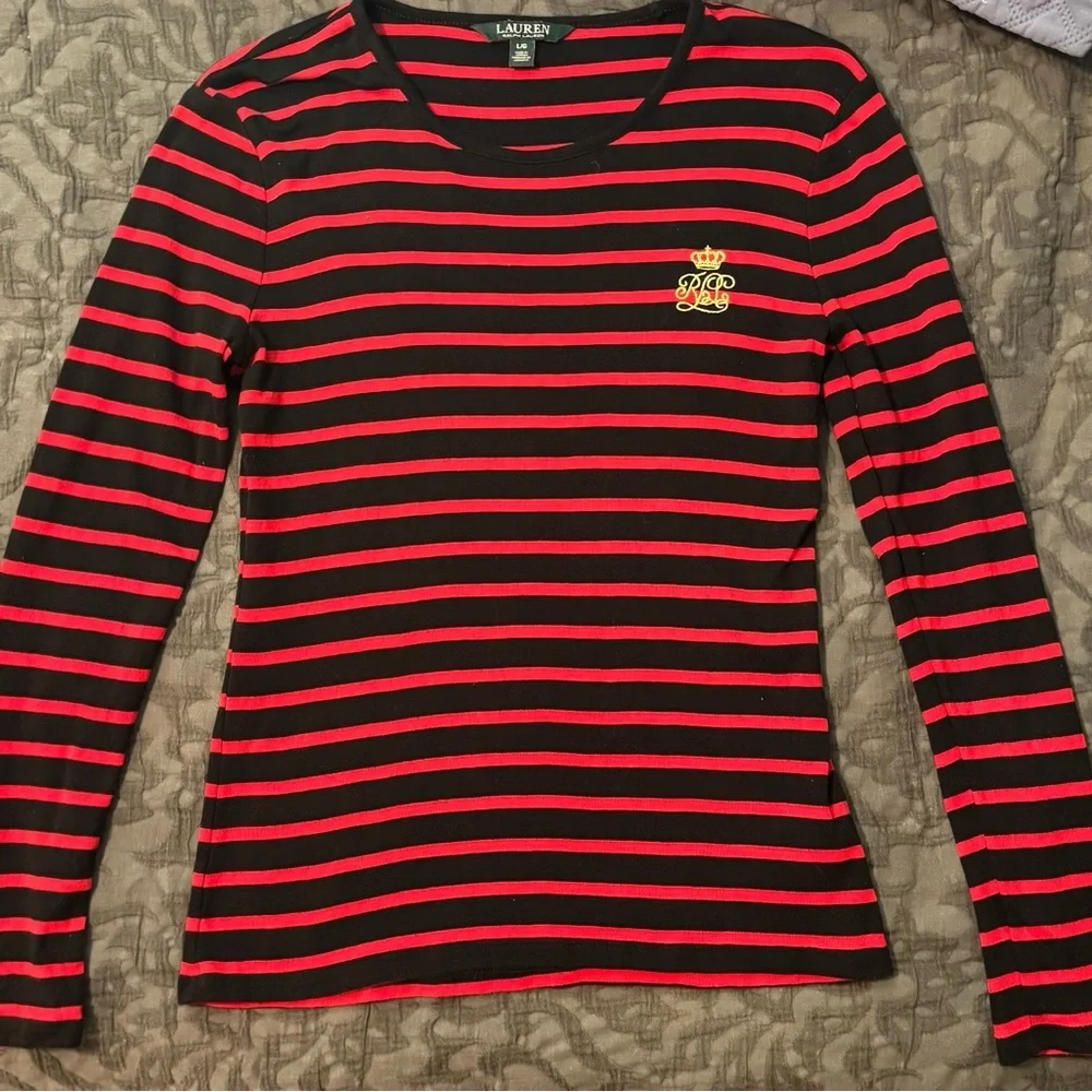 RALPH LAUREN Crew neck long sleeve Top | Pre-Loved - Picture 2 of 7